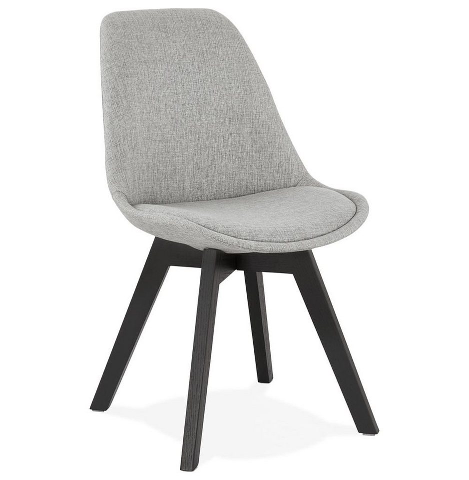 KADIMA DESIGN Esszimmerstuhl IVY Stuhl Textile Grau (grey,black) 48 x 56 x 82 von KADIMA DESIGN