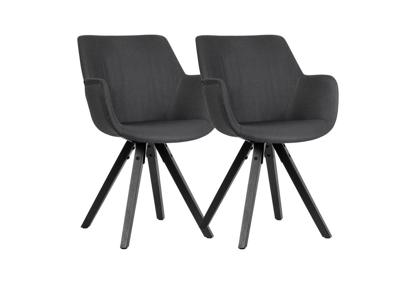 KADIMA DESIGN Esszimmerstuhl Küchenstuhl-Set ESENZIA - Komfortable Design Stühle (Armlehnen) von KADIMA DESIGN