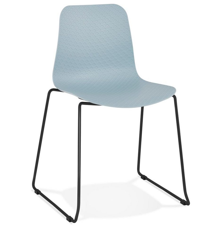KADIMA DESIGN Esszimmerstuhl NIL Stuhl Plastic Polym Blau (blue,black) 55 x 50 von KADIMA DESIGN