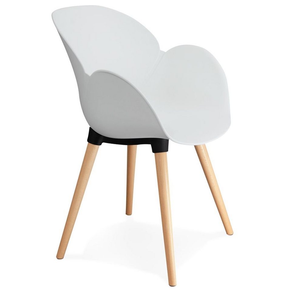 KADIMA DESIGN Esszimmerstuhl ODIN Sessel Plastic Polym Weiss (white) 59 x 59,5 von KADIMA DESIGN
