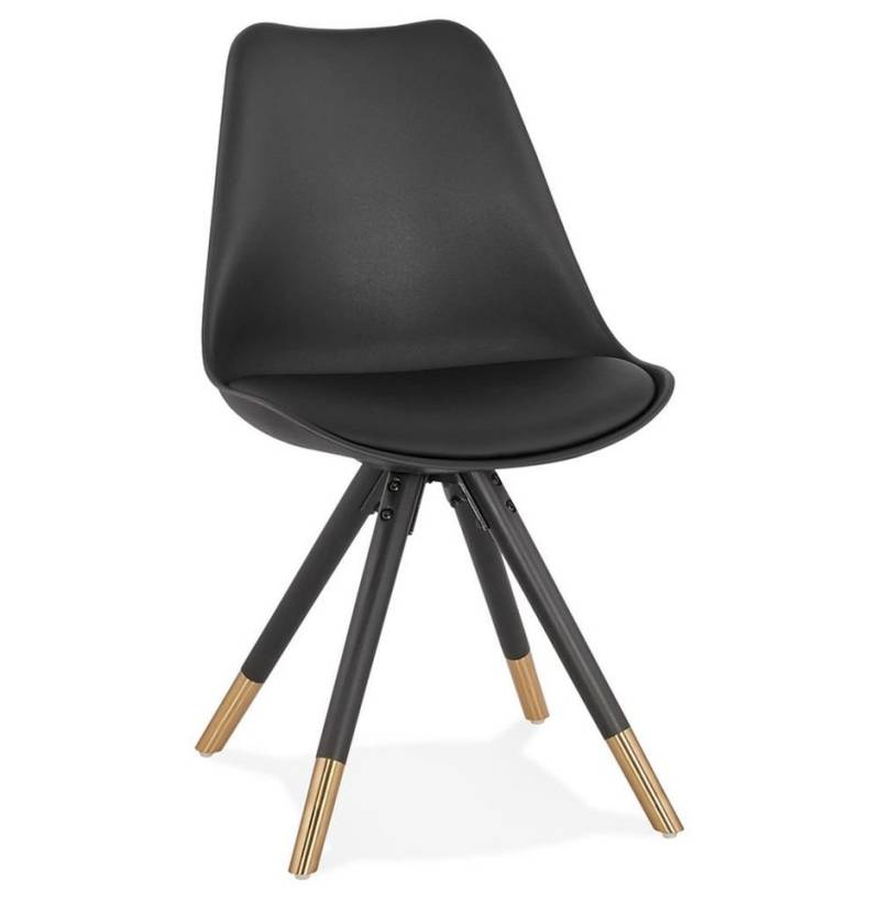 KADIMA DESIGN Esszimmerstuhl POSEIDON Stuhl Plastic Polym Schwarz (black) 48 x von KADIMA DESIGN