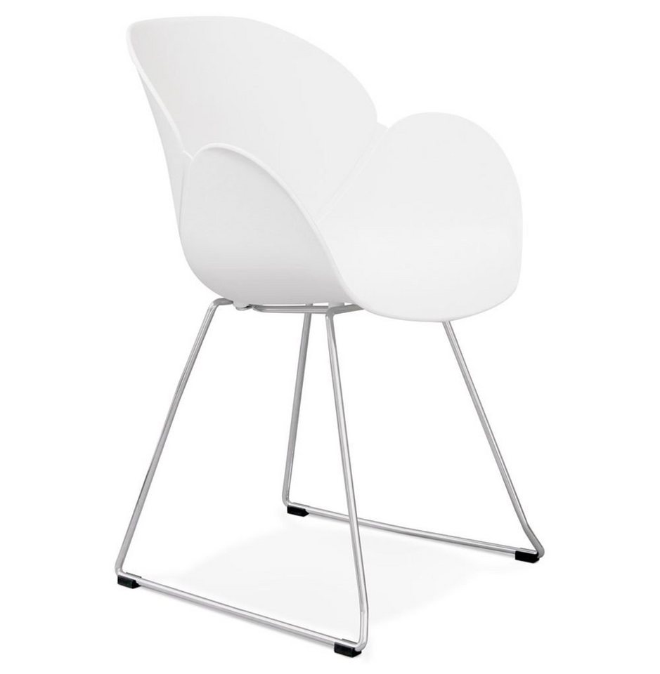 KADIMA DESIGN Esszimmerstuhl TERRA Loungesessel Plastic Polym Weiss (white) 59 von KADIMA DESIGN