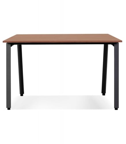 Schreibtisch Amadeus aus Holz mit Metall | Designer Bürotisch mit Walnussfinish | Arbeitstisch mit schwarzem Metallgestell | Minimalistisches Design | 160x80x74,5 cm | Modern Collection Schreibtisch Amadeus aus Holz mit Metall | Designer Bürotisch mit Walnussfinish | Arbeitstisch mit schwarzem Metallgestell | Minimalistisches Design | 160x80x74,5 cm | Modern Collection von KADIMA DESIGN