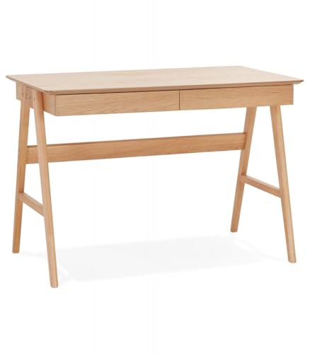 KADIMA DESIGN Eiche Schreibtisch SIROKO mit 2 Schubladen | Bürotisch Holz für Arbeitszimmer | Computertisch mit Stauraum | Skandinavischer Stil | 120x70x75 cm | Naturholz Kollektion KADIMA DESIGN Eiche Schreibtisch SIROKO mit 2 Schubladen | Bürotisch Holz für Arbeitszimmer | Computertisch mit Stauraum | Skandinavischer Stil | 120x70x75 cm | Naturholz Kollektion von KADIMA DESIGN