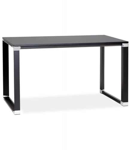 Schreibtisch Holz Metall | Kompakter Arbeitsplatz mit Schwarzer Tischplatte | Moderner Computertisch mit Industriellem Design | Minimalistischer Stil | 140x70x74 cm | XLINE Kollektion Schreibtisch Holz Metall | Kompakter Arbeitsplatz mit Schwarzer Tischplatte | Moderner Computertisch mit Industriellem Design | Minimalistischer Stil | 140x70x74 cm | XLINE Kollektion von KADIMA DESIGN