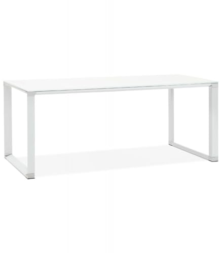 KADIMA DESIGN Büroschreibtisch Metall Glas | Chef Schreibtisch XLINE mit Metallstruktur | Designer Arbeitstisch mit weißem Glasregal | Modern Minimalistisch | 200x100x73 cm KADIMA DESIGN Büroschreibtisch Metall Glas | Chef Schreibtisch XLINE mit Metallstruktur | Designer Arbeitstisch mit weißem Glasregal | Modern Minimalistisch | 200x100x73 cm von KADIMA DESIGN