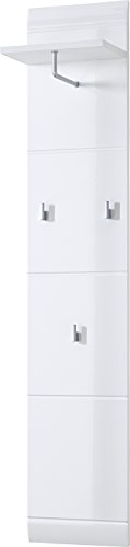 KADIMA DESIGN ISAR Wandpaneel Garderobenpaneel Wandgarderobe für Flur Weiß 30 x 152 x 23 von KADIMA DESIGN