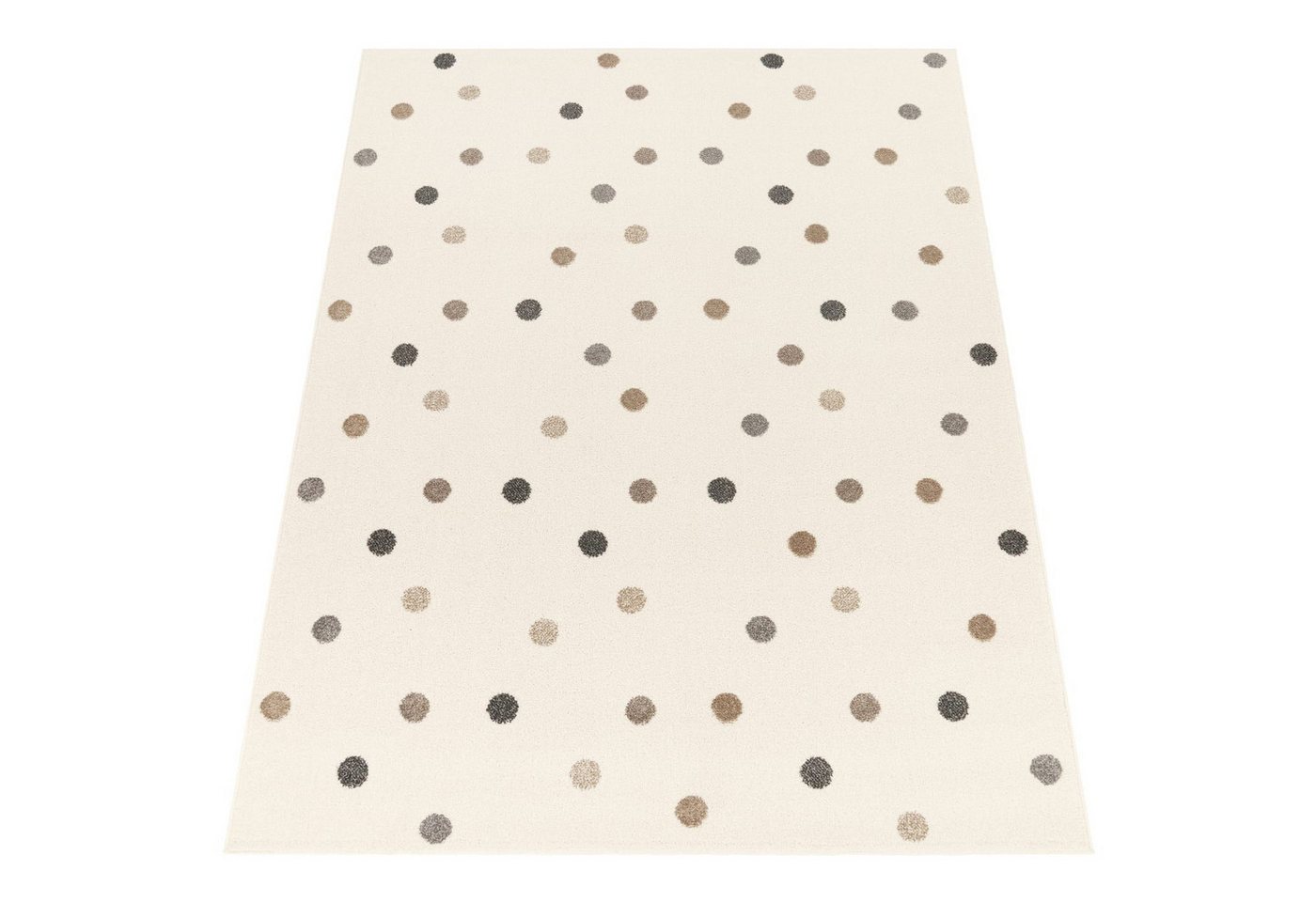 KADIMA DESIGN Kinderteppich Punkte Kinderzimmer schmutzabweisend Teppich Kinder, Rechteckig, Höhe: 13 mm, Florhöhe: 9 mm, 100% Polypropylen, Rechteckig, 120x160cm, Beige KADIMA DESIGN Kinderteppich Punkte Kinderzimmer schmutzabweisend Teppich Kinder, Rechteckig, Höhe: 13 mm, Florhöhe: 9 mm, 100% Polypropylen, Rechteckig, 120x160cm, Beige von KADIMA DESIGN