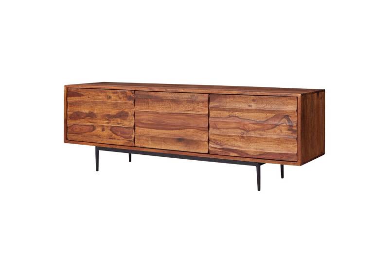 KADIMA DESIGN Lowboard HiFi Lowboard Massivholz Landhaus TV Kommode Fernsehschrank Modern (Ablagefach, Fernsehkommode TV Möbel), 147x50x38cm, Fernsehschrank Unterschrank mit 3 Türen, Fernsehtisch von KADIMA DESIGN
