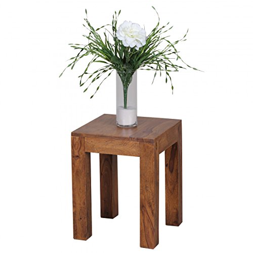 KADIMA Design Massivholz Beistelltisch Wood 35x35x45 Sheesham Couchtisch Wohnzimmer von KADIMA DESIGN