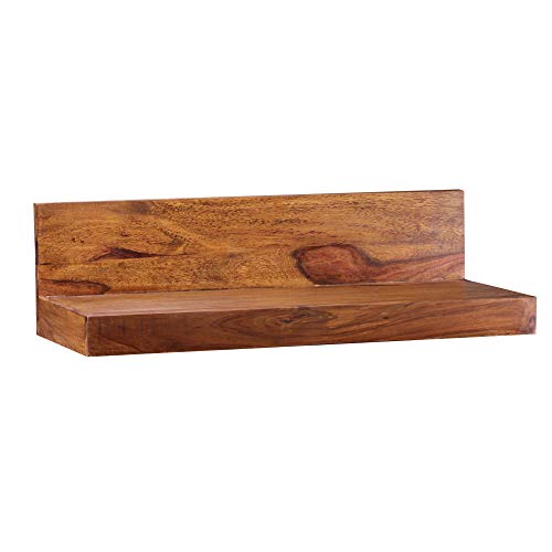 KADIMA DESIGN Massivholz Wandregal Wood 60 cm Sheesham Wandboard Regal Holz Massiv von KADIMA DESIGN