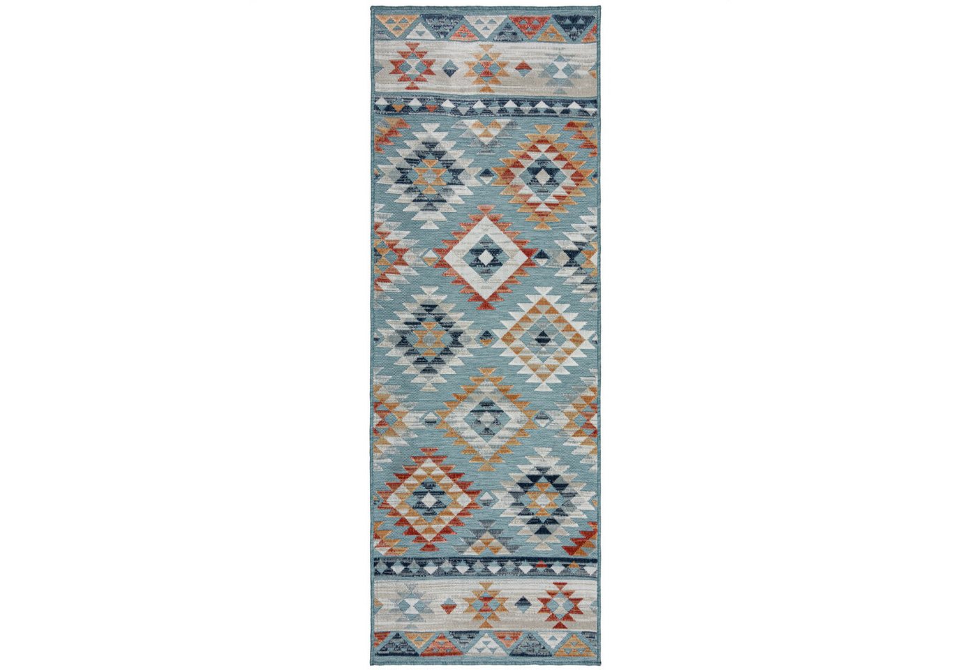 KADIMA DESIGN Outdoorteppich Boho Orientalisch Terrasse Balkon Outdoor Teppich Läufer 80x230, Läufer, Höhe: 4 mm, Blau, 100% Polypropylen, Hoch-Niederflor, Flordichte 1 300 g/m² KADIMA DESIGN Outdoorteppich Boho Orientalisch Terrasse Balkon Outdoor Teppich Läufer 80x230, Läufer, Höhe: 4 mm, Blau, 100% Polypropylen, Hoch-Niederflor, Flordichte 1 300 g/m² von KADIMA DESIGN
