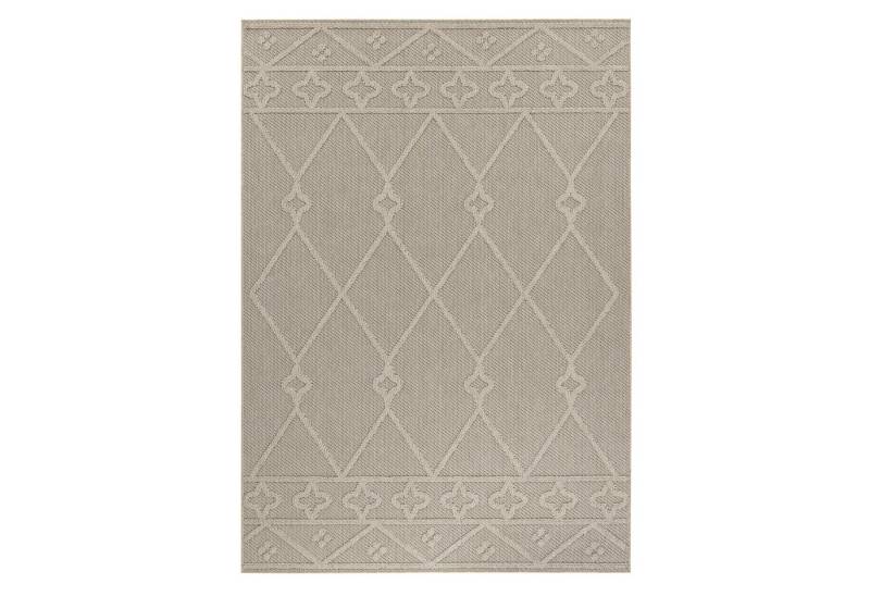 KADIMA DESIGN Outdoorteppich Flachgewebe Berber-Muster Polypropylen Terrasse Teppich Outdoor, Läufer, Höhe: 8 mm, Handwäsche, Rücken aus Polypropylen, Gekettelt, 80x150cm von KADIMA DESIGN