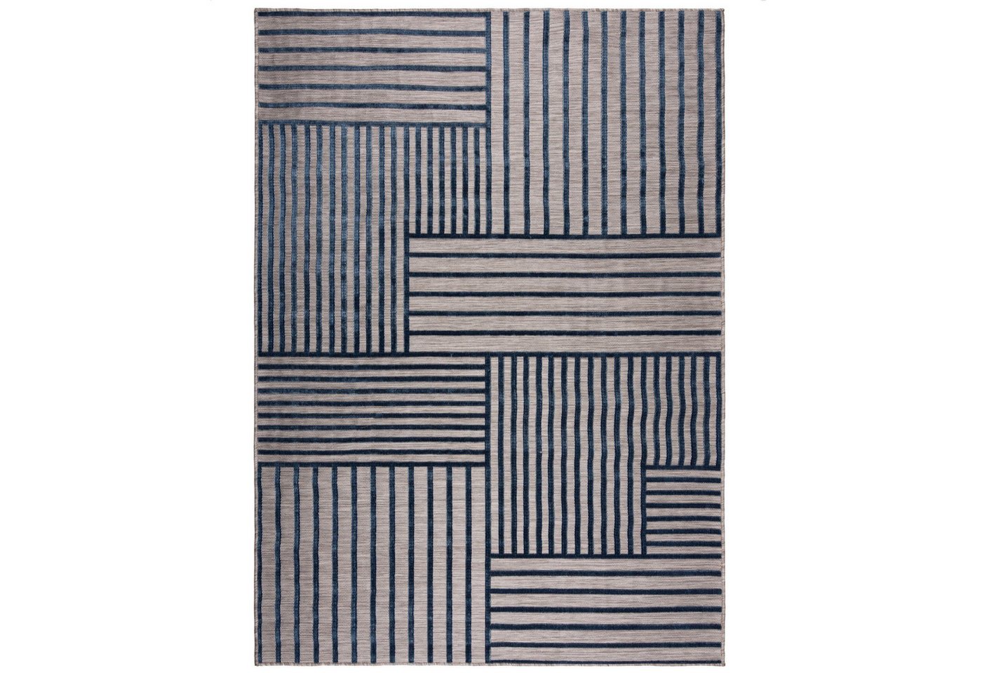 KADIMA DESIGN Outdoorteppich Geometrisch Terrasse schmutzabweisend Outdoor Teppich 80x150, Rechteckig, Höhe: 4 mm, Blau, 100% Polypropylen, Hoch-Niederflor, Flordichte 1 300 g/m² KADIMA DESIGN Outdoorteppich Geometrisch Terrasse schmutzabweisend Outdoor Teppich 80x150, Rechteckig, Höhe: 4 mm, Blau, 100% Polypropylen, Hoch-Niederflor, Flordichte 1 300 g/m² von KADIMA DESIGN