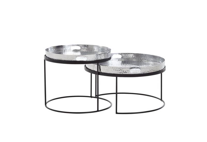 KADIMA DESIGN Satztisch Couchtisch Set, Handgefertigt, stabile Alu-Konstruktion, 2er Pack von KADIMA DESIGN