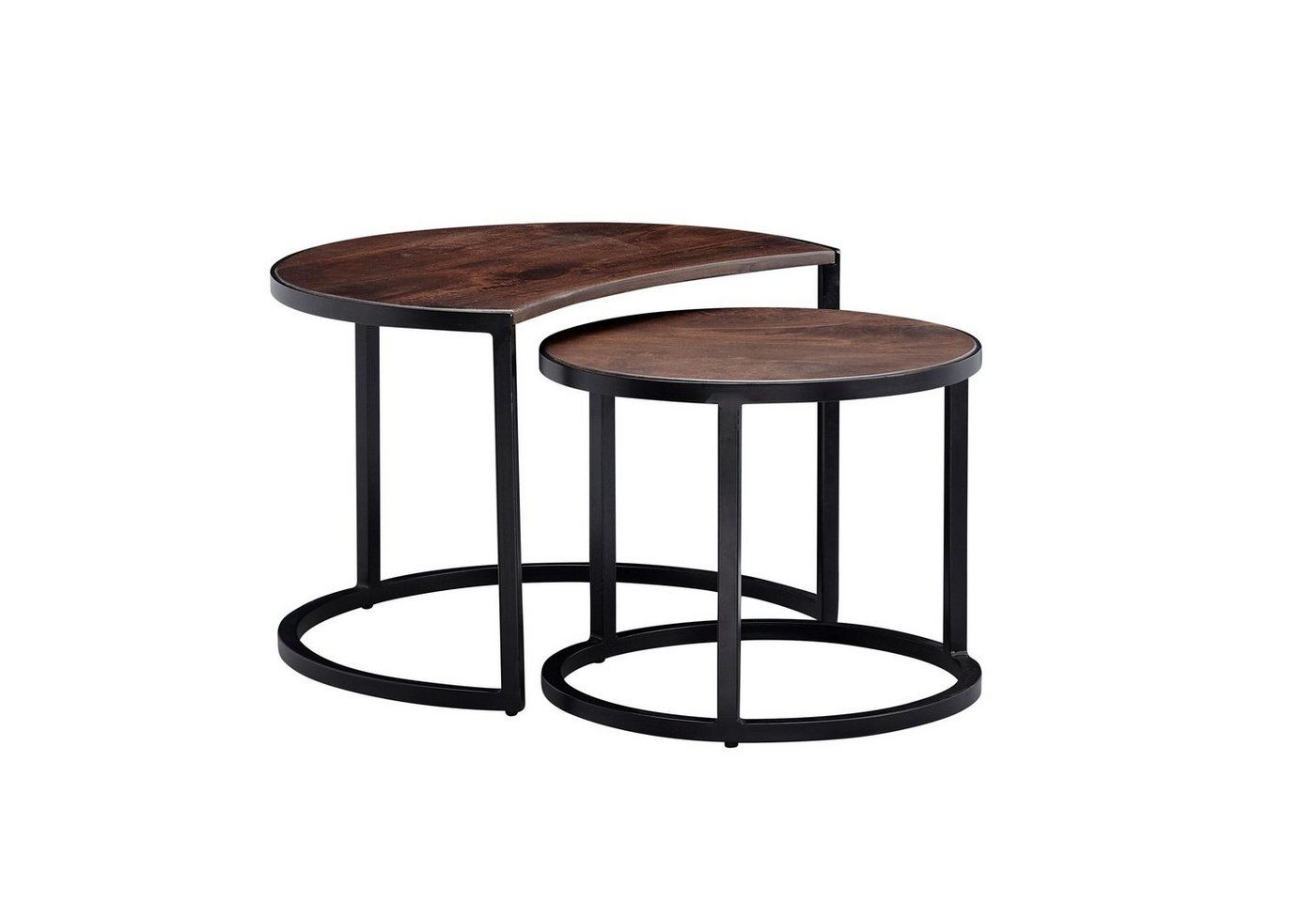 KADIMA DESIGN Satztisch Couchtische ESINO Massivholz - Rundes Industrial Style - 2er Set KADIMA DESIGN Satztisch Couchtische ESINO Massivholz - Rundes Industrial Style - 2er Set von KADIMA DESIGN