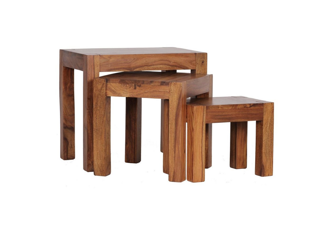 KADIMA DESIGN Satztisch Holz Tischset Set NAKO" - Landhaus-Stil, handgefertigt" von KADIMA DESIGN