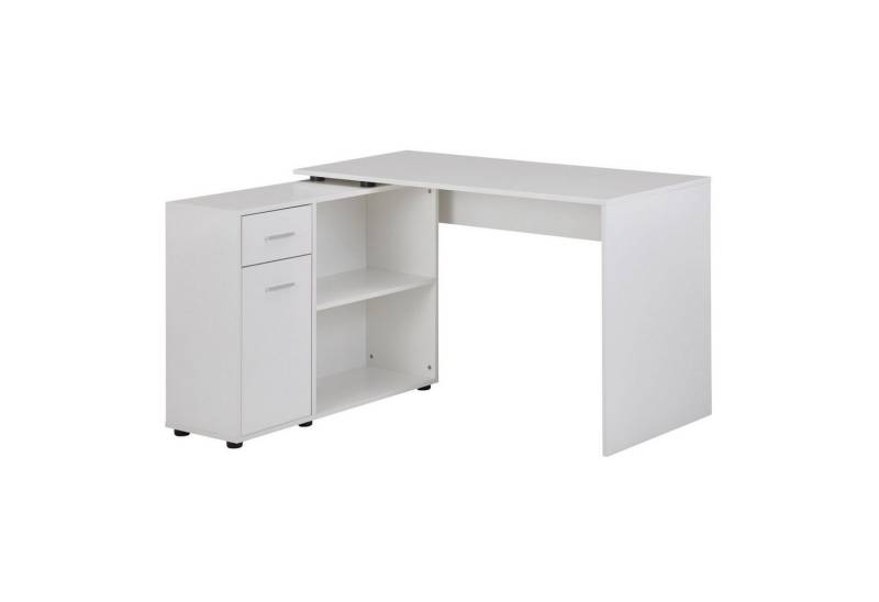 KADIMA DESIGN Schreibtisch Bürotisch mit Regal & Schublade/Tür für Premium Home Office von KADIMA DESIGN