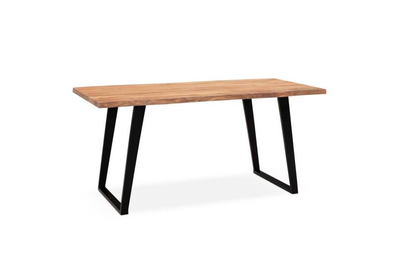 KADIMA DESIGN Schreibtisch Computertisch Akazie-Massiv, Baumkante Industrial, Handgefertigt, Büro (Naturoptik,Arbeitsplatte 4cm,Höhe 76cm,Belastbar 50kg,Ausgleichsnoppen), Ausgleichsnoppen,U-Metallgestell,4cm Tischplatte,Handarbeit,76cm Höhe KADIMA DESIGN Schreibtisch Computertisch Akazie-Massiv, Baumkante Industrial, Handgefertigt, Büro (Naturoptik,Arbeitsplatte 4cm,Höhe 76cm,Belastbar 50kg,Ausgleichsnoppen), Ausgleichsnoppen,U-Metallgestell,4cm Tischplatte,Handarbeit,76cm Höhe von KADIMA DESIGN