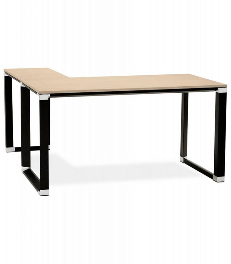 KADIMA DESIGN Schreibtisch Eckbüro Schreibtisch mit Holzoberfläche und Metallgestell (Computertisch mit Winkeldesign 170x160x74 cm XLINE Kollektion), Eckschreibtisch für Arbeitszimmer Modern Minimalistisch von KADIMA DESIGN