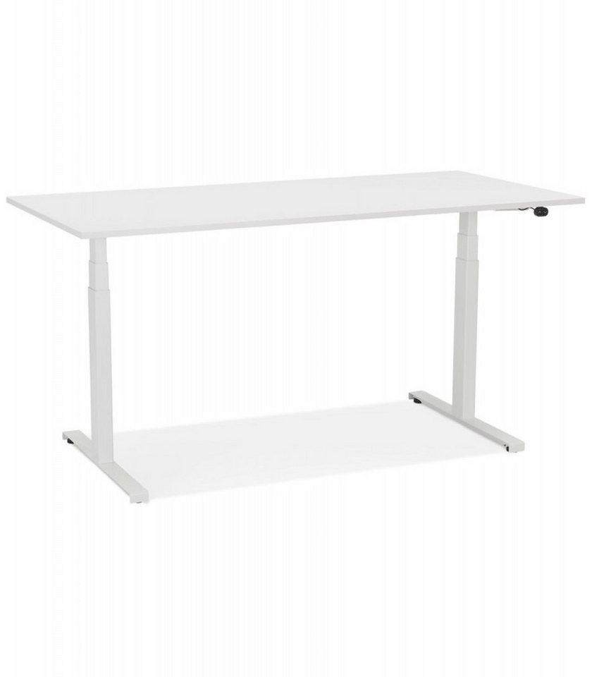 KADIMA DESIGN Schreibtisch Elektrisch Höhenverstellbarer Schreibtisch aus Holz Metall (Ergonomischer Arbeitstisch mit Präziser Einstellung Home Office), Sitz Steh Tisch mit Digitaler Steuerung Modern Elegant 160x80x127 von KADIMA DESIGN