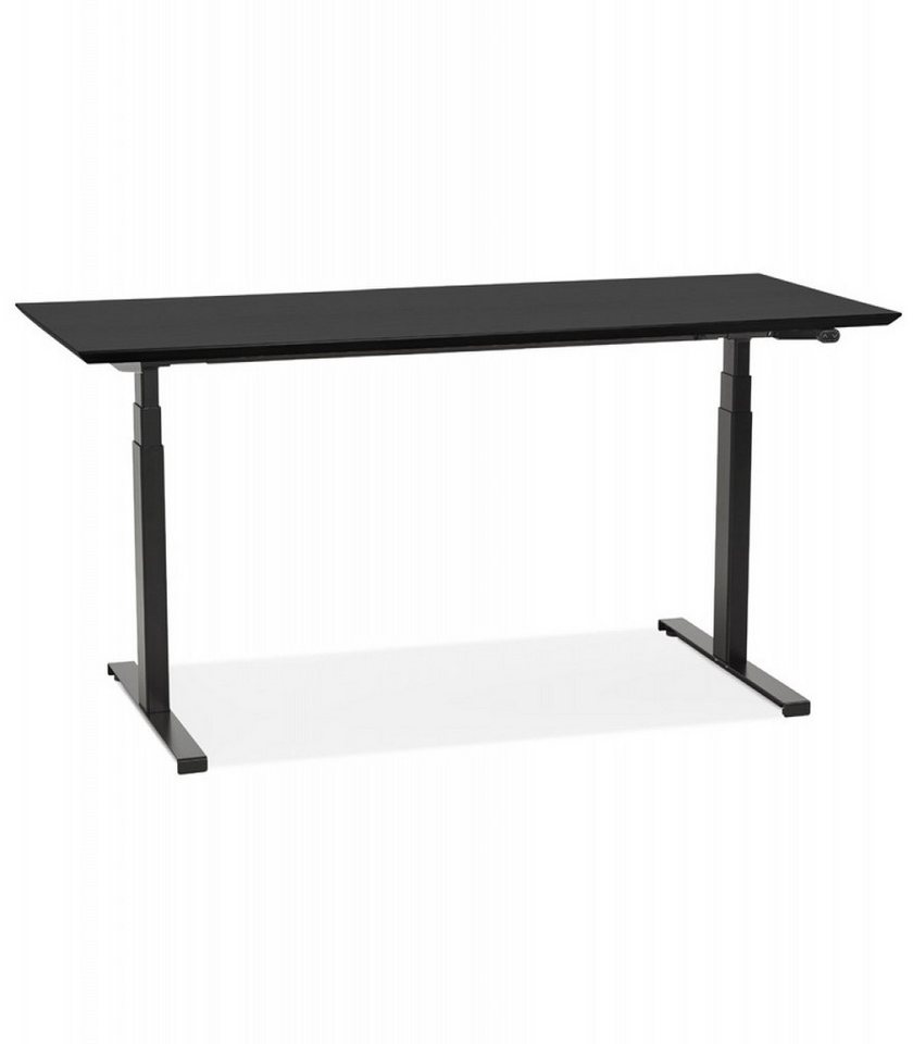 KADIMA DESIGN Schreibtisch Elektrischer Sitz Steh Schreibtisch aus Holz und Metall 180x90cm (Ergonomischer Arbeitstisch für Büro Modern Schwarz), Hoehenverstellbarer Computertisch mit Speicherfunktion BIONIK-Serie von KADIMA DESIGN