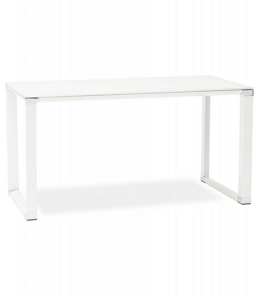 KADIMA DESIGN Schreibtisch Schreibtisch aus Metall und Glas Geradliniges Design (Moderner Arbeitstisch mit gehärteter Glasplatte XLINE Kollektion), Designer Bürotisch mit Chrom Elementen 140x70x73 cm KADIMA DESIGN Schreibtisch Schreibtisch aus Metall und Glas Geradliniges Design (Moderner Arbeitstisch mit gehärteter Glasplatte XLINE Kollektion), Designer Bürotisch mit Chrom Elementen 140x70x73 cm von KADIMA DESIGN