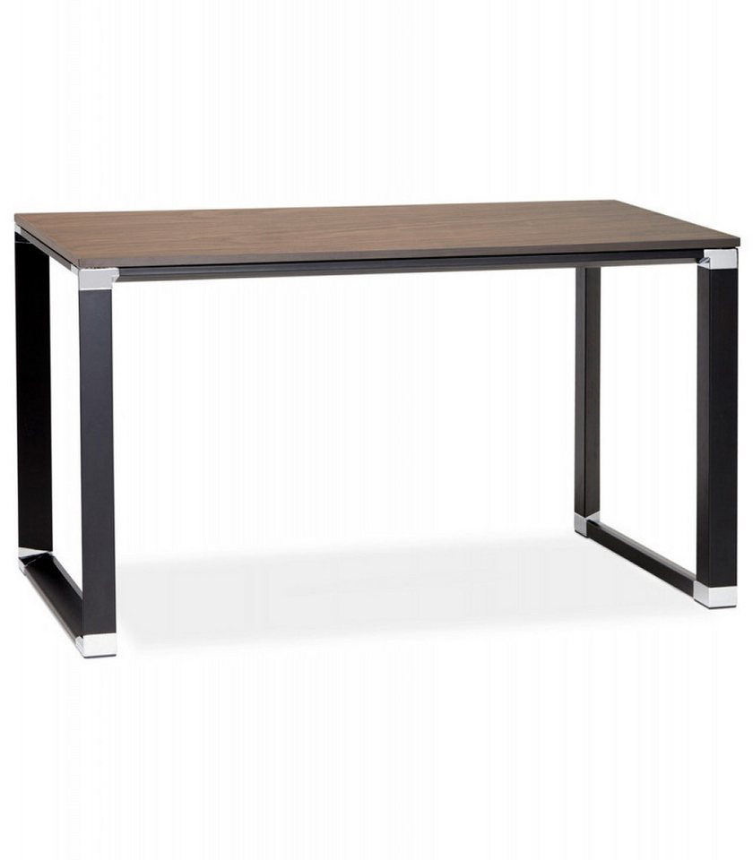 KADIMA DESIGN Schreibtisch Industrieller Schreibtisch aus Holz und Metall Industrie Stil (Designertisch mit schwarzer Metallstruktur XLINE Kollektion), Kompakter Arbeitsplatz mit Walnuss Finish 140x70x74 cm KADIMA DESIGN Schreibtisch Industrieller Schreibtisch aus Holz und Metall Industrie Stil (Designertisch mit schwarzer Metallstruktur XLINE Kollektion), Kompakter Arbeitsplatz mit Walnuss Finish 140x70x74 cm von KADIMA DESIGN