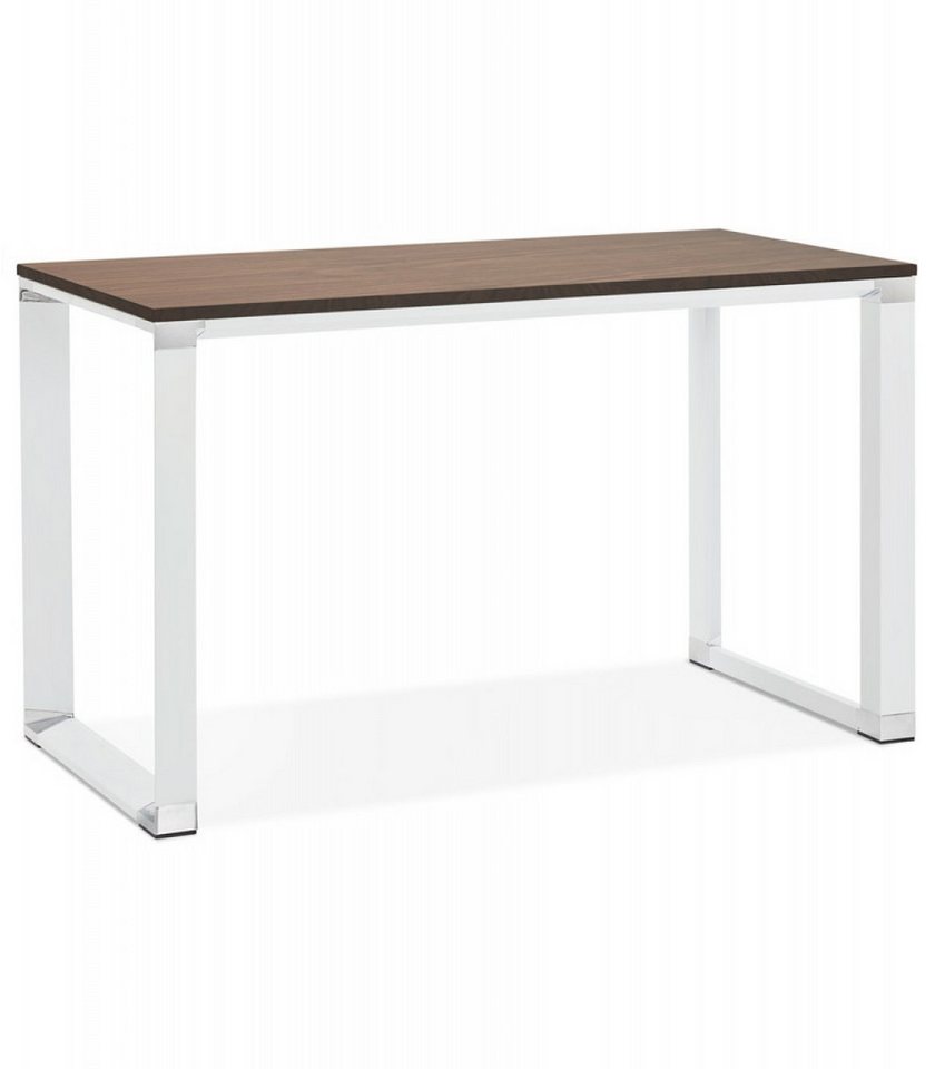 KADIMA DESIGN Schreibtisch Schreibtisch Weiss-Braun Holz Metall Geradliniges Design (Moderner Arbeitstisch mit Walnussfinish XLINE Kollektion), Designer Bürotisch mit Industrie Look 140x70x74 cm KADIMA DESIGN Schreibtisch Schreibtisch Weiss-Braun Holz Metall Geradliniges Design (Moderner Arbeitstisch mit Walnussfinish XLINE Kollektion), Designer Bürotisch mit Industrie Look 140x70x74 cm von KADIMA DESIGN