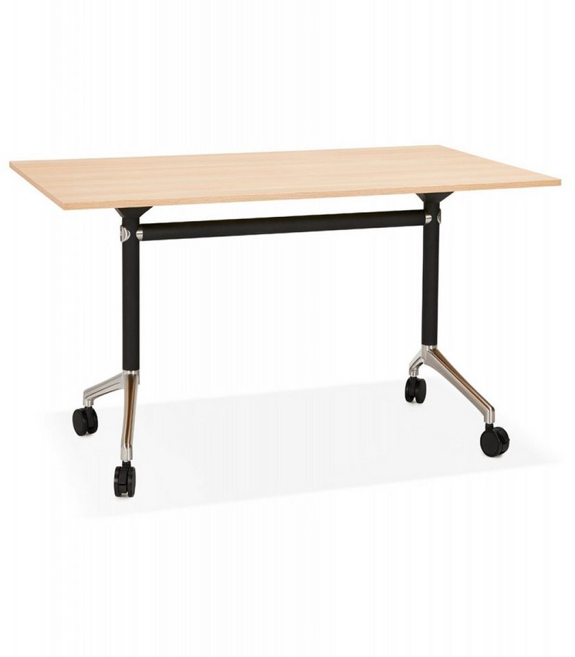 KADIMA DESIGN Schreibtisch Klappschreibtisch aus Holz und Metall 140x70x73 cm (Modernes Design für Büro und Homeoffice FLEXO Kollektion), Faltbarer Computertisch mit Rollen Mobiler Bürotisch in Naturoptik KADIMA DESIGN Schreibtisch Klappschreibtisch aus Holz und Metall 140x70x73 cm (Modernes Design für Büro und Homeoffice FLEXO Kollektion), Faltbarer Computertisch mit Rollen Mobiler Bürotisch in Naturoptik von KADIMA DESIGN
