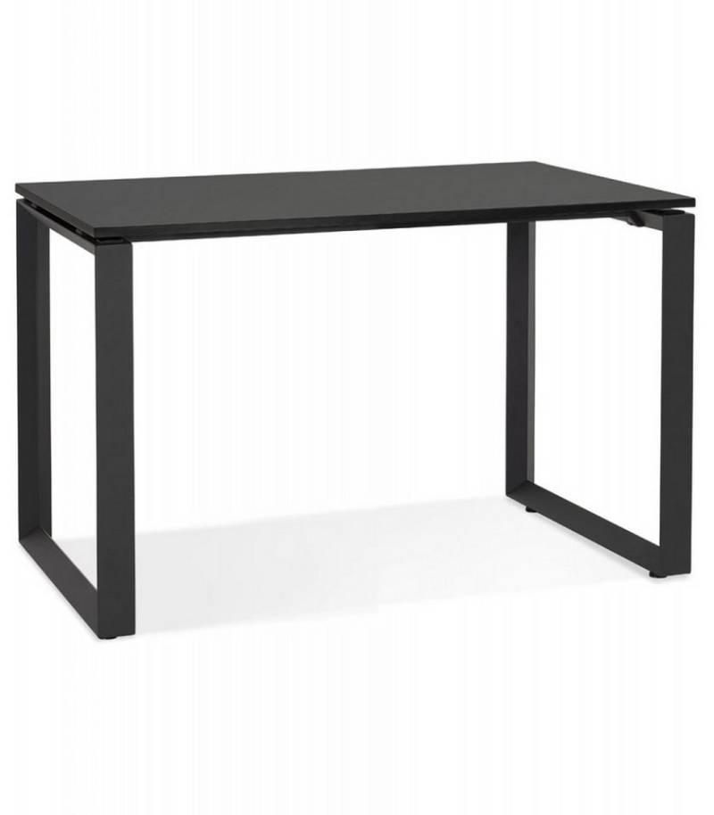 KADIMA DESIGN Schreibtisch Schreibtisch BAKUS aus Holz und Metall Arbeitstisch in Schwarz (120x60x74,8 cm Moderne Kollektion), Computertisch mit Designer Look Industrieller Stil von KADIMA DESIGN