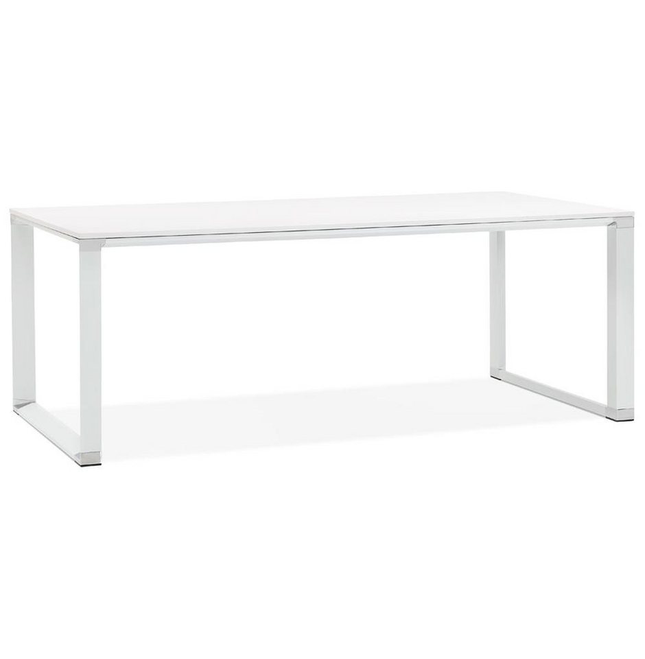 KADIMA DESIGN Schreibtisch Minimalistischer XXL-Bürotisch 200x100, Arbeitstisch Geradliniges Stil, Kufengestell, Chromakzente, Große Arbeitsfläche, Bodenschutz KADIMA DESIGN Schreibtisch Minimalistischer XXL-Bürotisch 200x100, Arbeitstisch Geradliniges Stil, Kufengestell, Chromakzente, Große Arbeitsfläche, Bodenschutz von KADIMA DESIGN