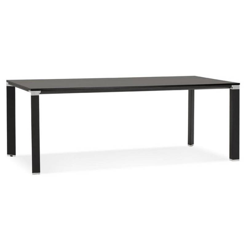KADIMA DESIGN Schreibtisch Multifunktionaler Tisch, Esstisch 200x100cm, Modern Arbeitstisch Büro, Bodenschoner, Chrom-Akzente, Große Arbeitsfläche, Multifunktional von KADIMA DESIGN