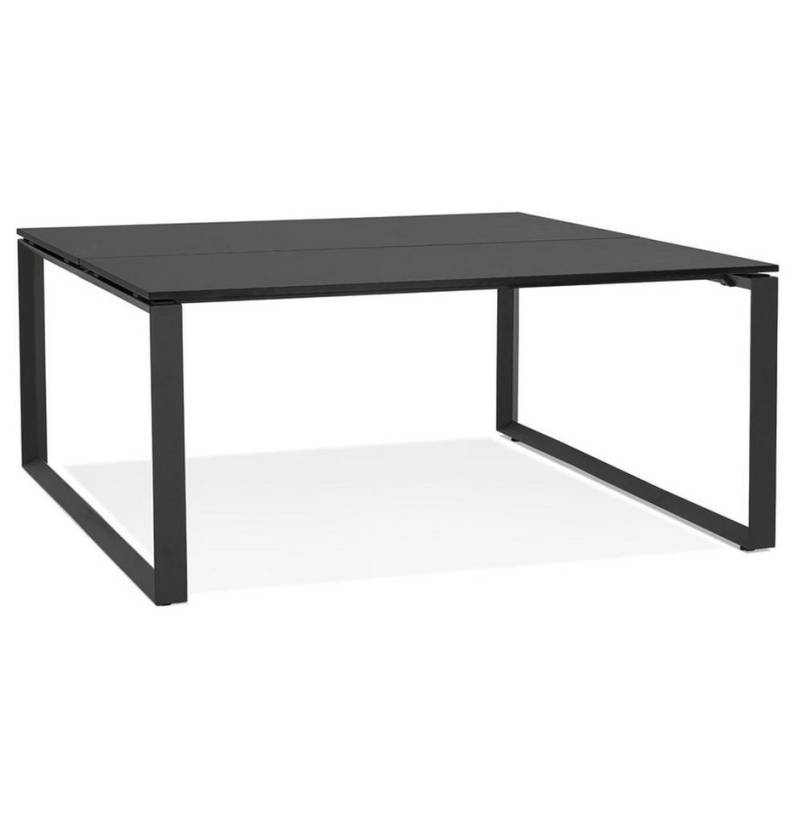 KADIMA DESIGN Schreibtisch Quadratischer Bürotisch, 140/160 cm, Computertisch Homeoffice & Büro, Ergonomisch, Belastbar bis 120 kg, Bodenschutz von KADIMA DESIGN