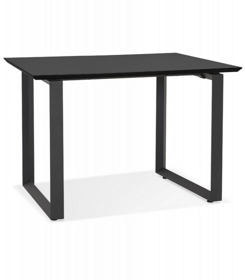 KADIMA DESIGN Schreibtisch Schreibtisch aus Holz und Metall Modern Minimalistisch (Arbeitstisch mit schwarzer Tischplatte GIMINI Kollektion), Bürotisch mit Metallgestell 130x70x75,5 cm von KADIMA DESIGN