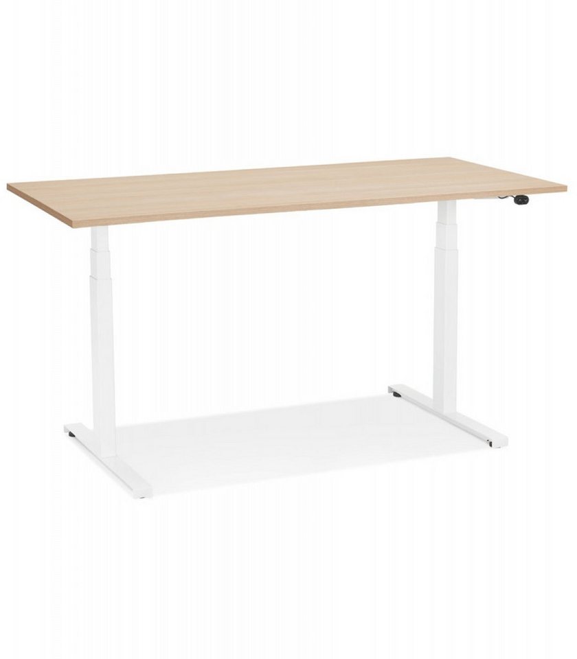 KADIMA DESIGN Schreibtisch Elektrischer Sitz-Steh-Schreibtisch aus Holz und Metall 140x70x127cm (Ergonomischer Computertisch Beige-Weiß TRONIK), Höhenverstellbarer Arbeitstisch mit Motorisierter Struktur Modern KADIMA DESIGN Schreibtisch Elektrischer Sitz-Steh-Schreibtisch aus Holz und Metall 140x70x127cm (Ergonomischer Computertisch Beige-Weiß TRONIK), Höhenverstellbarer Arbeitstisch mit Motorisierter Struktur Modern von KADIMA DESIGN