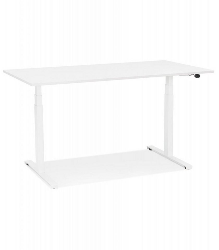 KADIMA DESIGN Schreibtisch Elektrischer Sitz-Steh-Schreibtisch aus Holz Metall Modern Weiß (Ergonomischer Arbeitstisch mit großer Tischplatte Verstellbereich), Höhenverstellbarer Computertisch mit Digitalsteuerung 140x70 cm KADIMA DESIGN Schreibtisch Elektrischer Sitz-Steh-Schreibtisch aus Holz Metall Modern Weiß (Ergonomischer Arbeitstisch mit großer Tischplatte Verstellbereich), Höhenverstellbarer Computertisch mit Digitalsteuerung 140x70 cm von KADIMA DESIGN