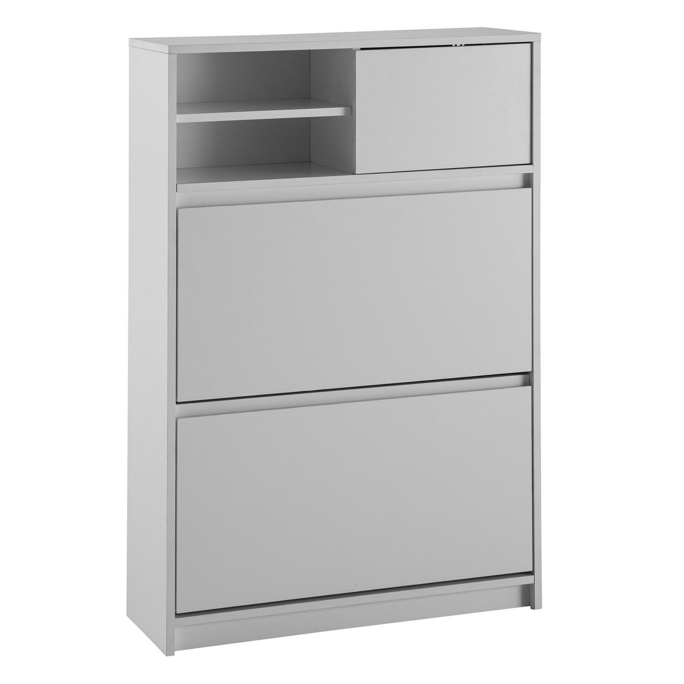 Wohnling Schuhschrank Schuhschrank Weiß 71x110x24 cm Schuhkipper Geschlossen, Schuhkommode (Modern, Flurschrank mit Ablage, Schuhaufbewahrung Flurkommode für) Modern, Flurschrank mit Ablage, Schuhaufbewahrung Flurkommode für von Wohnling