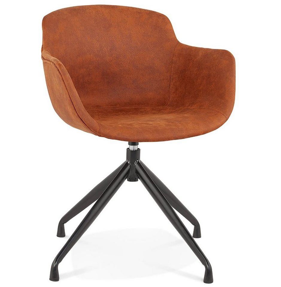 KADIMA DESIGN Sessel ESTHER Cocktailsessel Textile Braun (brown,black) von KADIMA DESIGN