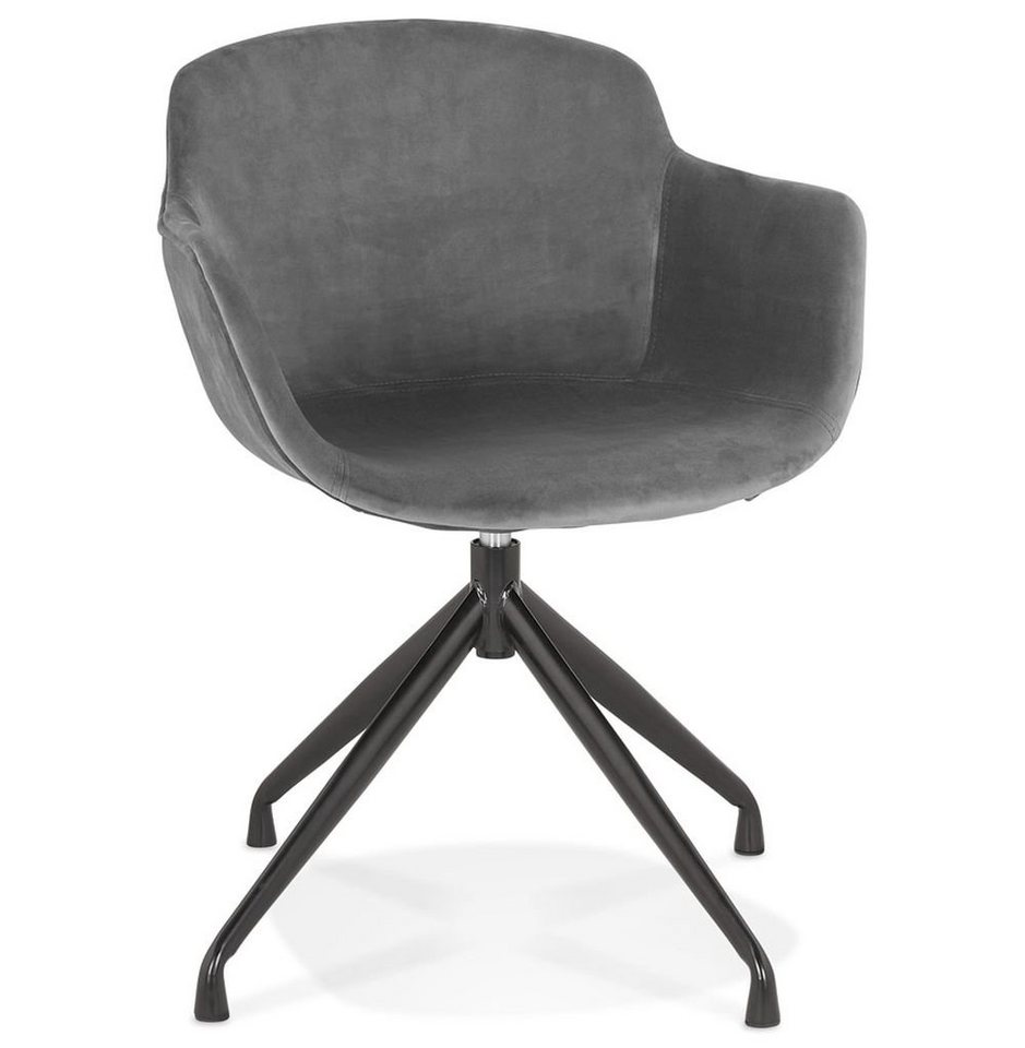 KADIMA DESIGN Sessel JIL Cocktailsessel Textile Grau (grey,black) 59 x von KADIMA DESIGN