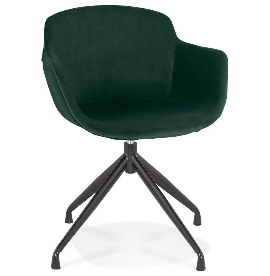 KADIMA DESIGN Sessel JIL Cocktailsessel Textile Grün (green,black) 59 von KADIMA DESIGN