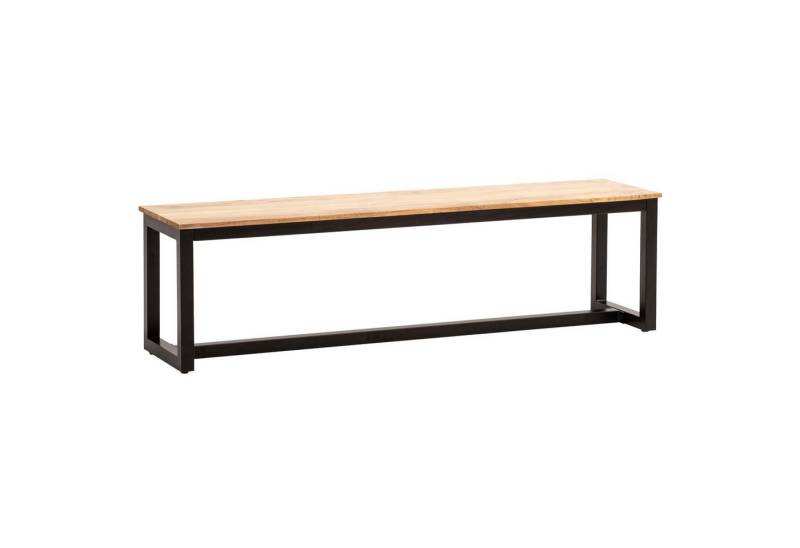 KADIMA DESIGN Sitzbank Esszimmerbank 120x40x45 cm Akazie Massivholz Metall Loft-Style, (Industrial, Sitzbank Esszimmer Klein), Esstischbank Holzbank Massiv ohne Lehne, Küchenbank Essbank von KADIMA DESIGN