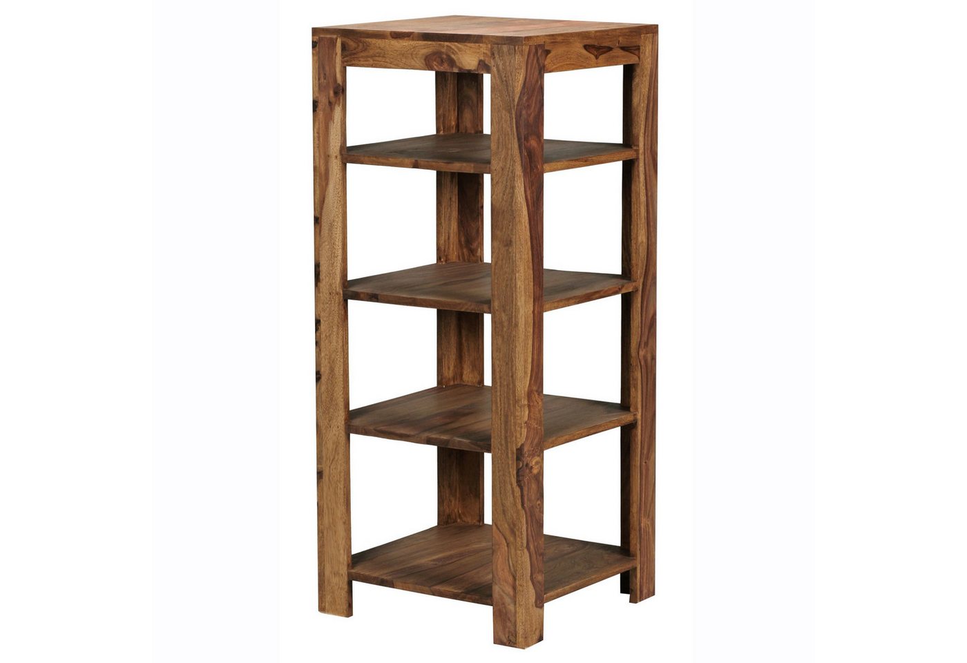 KADIMA DESIGN Standregal Standregal MUMBAI Massiv-Holz 105 cm Wohnzimmer-Regal mit 4 Böden, Ablagefächer Design Landhaus-Stil Beistelltisch KADIMA DESIGN Standregal Standregal MUMBAI Massiv-Holz 105 cm Wohnzimmer-Regal mit 4 Böden, Ablagefächer Design Landhaus-Stil Beistelltisch von KADIMA DESIGN