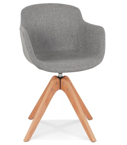 Armlehnstuhl Textil Holz | Gepolsterter Esszimmerstuhl mit Armlehnen | Eleganter Sessel mit Buchenholzbeinen | Klassisches Design | 59x54x80 cm | AMOS Kollektion Armlehnstuhl Textil Holz | Gepolsterter Esszimmerstuhl mit Armlehnen | Eleganter Sessel mit Buchenholzbeinen | Klassisches Design | 59x54x80 cm | AMOS Kollektion von KADIMA DESIGN