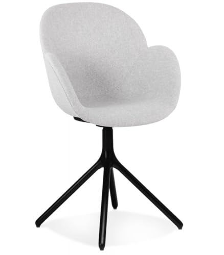 Armlehne Stuhl Dunkelgrau Metall Textilien | Eleganter Polsterstuhl mit ergonomischer Rückenlehne | Moderner Esszimmerstuhl mit Armlehnen | Skandinavisch | 59x59x85,5 cm | LIBRA Kollektion Armlehne Stuhl Dunkelgrau Metall Textilien | Eleganter Polsterstuhl mit ergonomischer Rückenlehne | Moderner Esszimmerstuhl mit Armlehnen | Skandinavisch | 59x59x85,5 cm | LIBRA Kollektion von KADIMA DESIGN