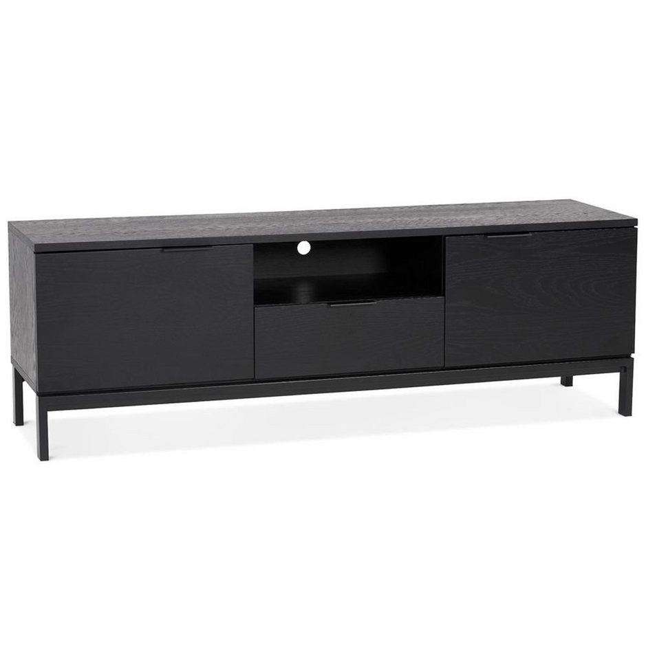 KADIMA DESIGN TV-Schrank KIMBERLY TV-Ständer Holz Schwarz (black) von KADIMA DESIGN