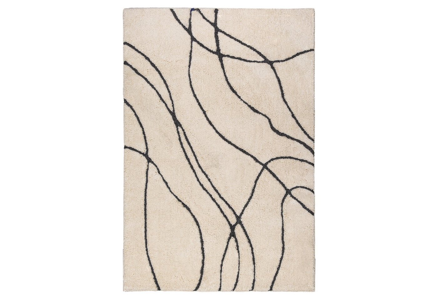 KADIMA DESIGN Teppich Abstrakt Schlafzimmer Teppich Hochflor Rechteckig 120x170, Rechteckig, Höhe: 20 mm, Creme-Schwarz, 100% Polyester, Hochflor, Flordichte 1 850 g/m² KADIMA DESIGN Teppich Abstrakt Schlafzimmer Teppich Hochflor Rechteckig 120x170, Rechteckig, Höhe: 20 mm, Creme-Schwarz, 100% Polyester, Hochflor, Flordichte 1 850 g/m² von KADIMA DESIGN