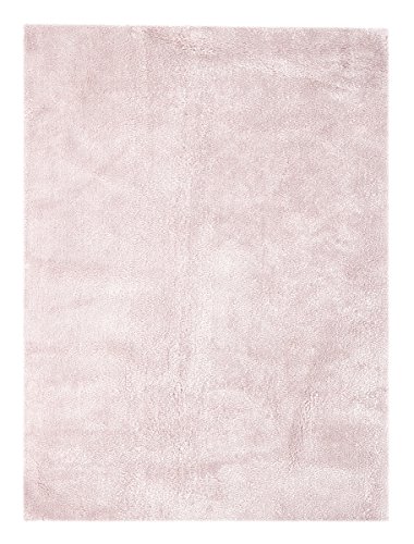 KADIMA DESIGN Teppich Bali 110 Puderrosa 160cm x 230cm Handgefertigtetes Unikat, verarbeitet mit supersoftem Mikro-Garn von KADIMA DESIGN