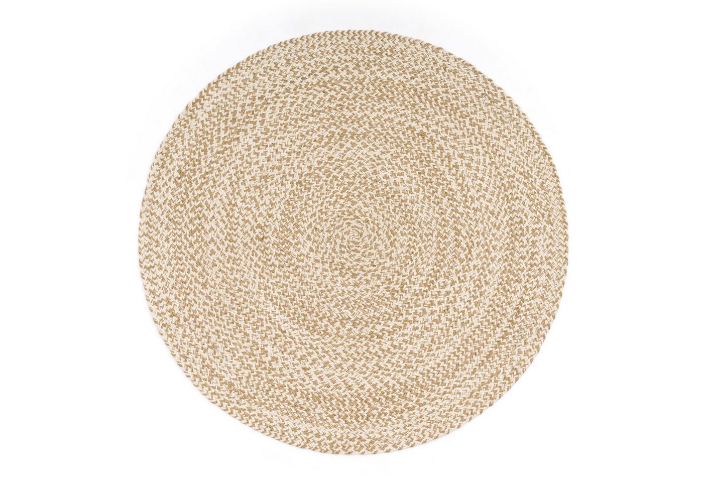KADIMA DESIGN Teppich Boho wendbar 100% Baumwolle schmutzabweisend Baumwollteppich, Rund, Höhe: 9 mm, Florhöhe: 5 mm, pflegeleicht, Rücken aus Jute, Rund, 80Dcm, Beige KADIMA DESIGN Teppich Boho wendbar 100% Baumwolle schmutzabweisend Baumwollteppich, Rund, Höhe: 9 mm, Florhöhe: 5 mm, pflegeleicht, Rücken aus Jute, Rund, 80Dcm, Beige von KADIMA DESIGN