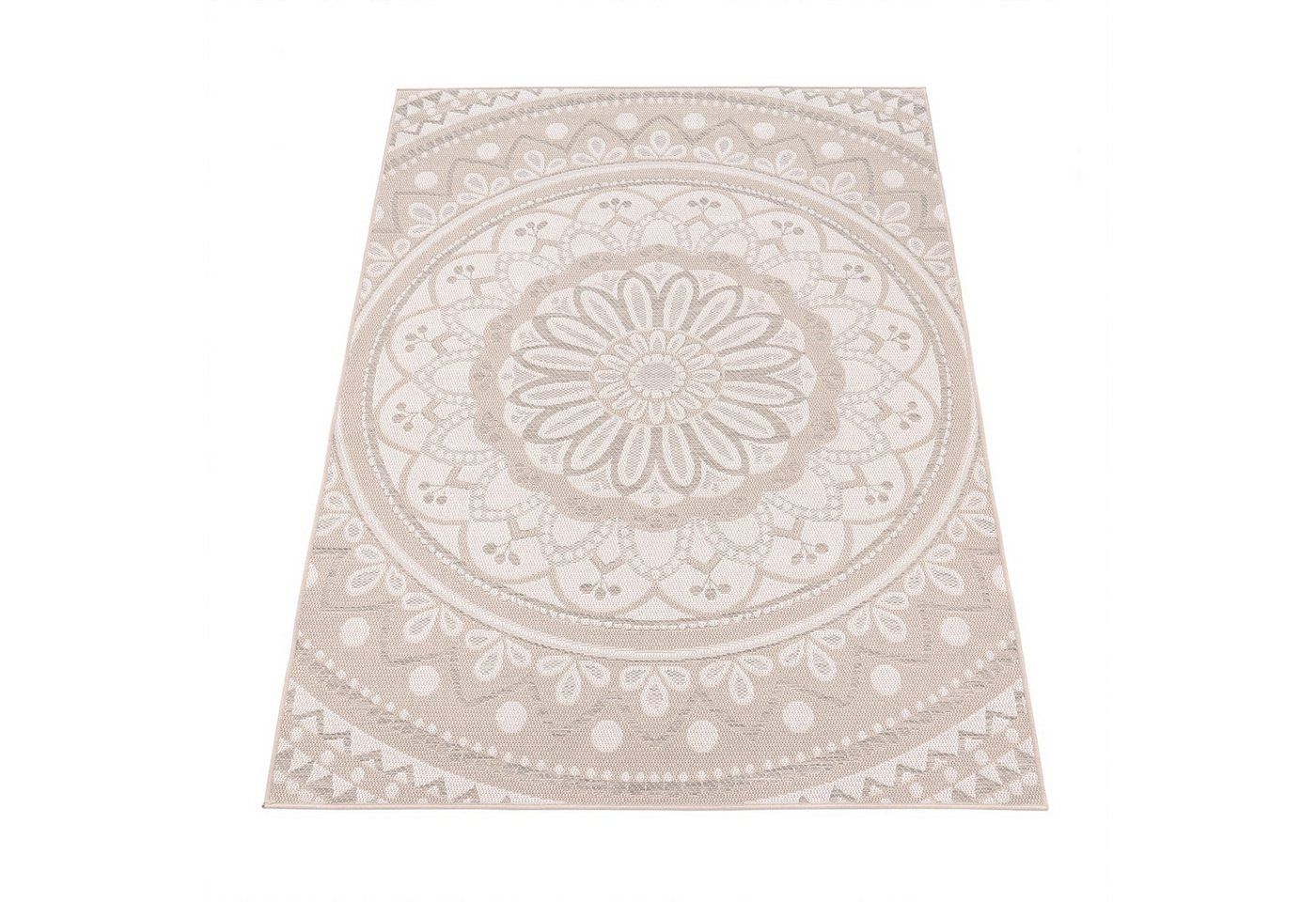 KADIMA DESIGN Teppich Mandala Wohnzimmer schmutzabweisend Teppich Kurzflor, Rechteckig, Höhe: 4 mm, 100% Polypropylen,120x160, Sand KADIMA DESIGN Teppich Mandala Wohnzimmer schmutzabweisend Teppich Kurzflor, Rechteckig, Höhe: 4 mm, 100% Polypropylen,120x160, Sand von KADIMA DESIGN